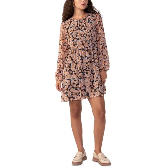 NWT SANCTUARY SHIRRED NECK MINI BABYDOLL DRESS Size XS - Picture 1 of 9